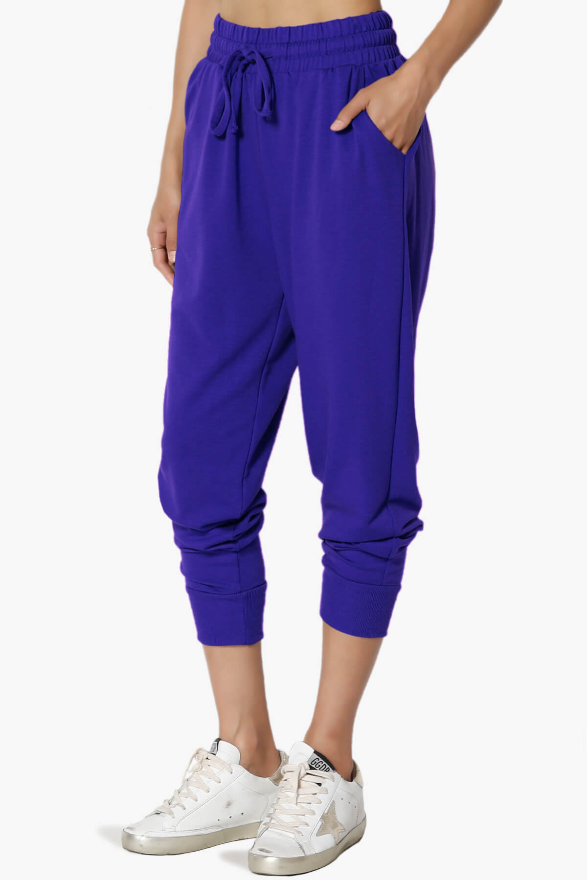 Load image into Gallery viewer, Lanette Drawstring Jersey Jogger Pants BRIGHT BLUE_3
