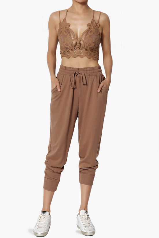 Load image into Gallery viewer, Lanette Drawstring Jersey Jogger Pants COCOA_6
