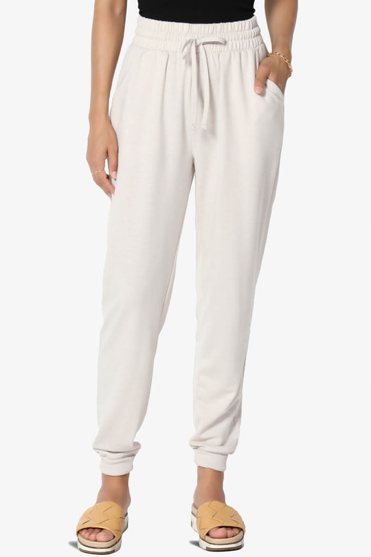 Lanette Drawstring Jersey Jogger Pants