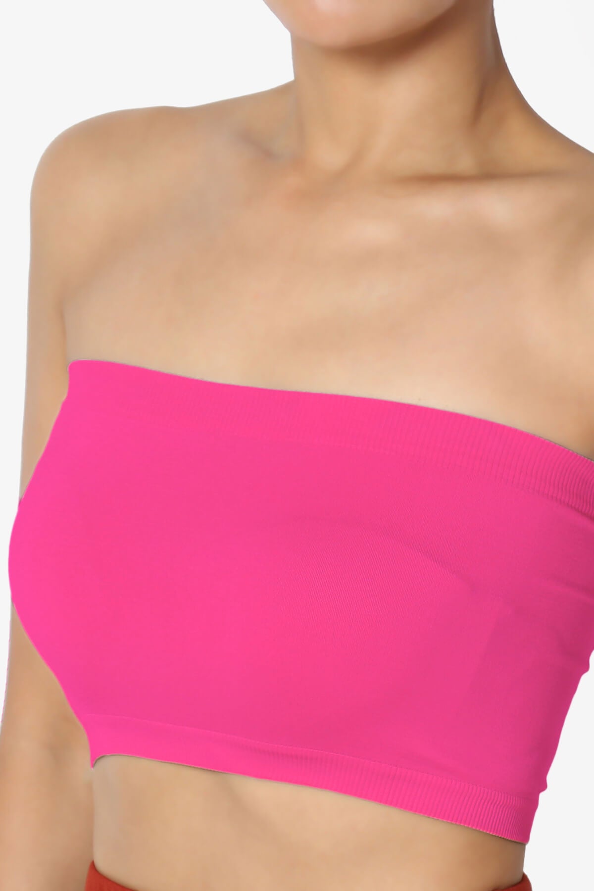 Load image into Gallery viewer, Ludlow Seamless Bandeau Bra Top FUCHSIA_5
