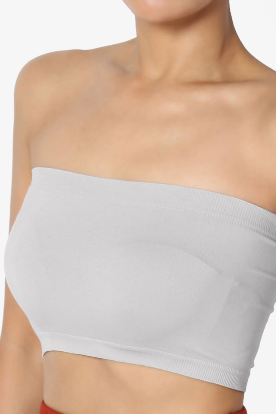 Load image into Gallery viewer, Ludlow Seamless Bandeau Bra Top GREY MIST_5
