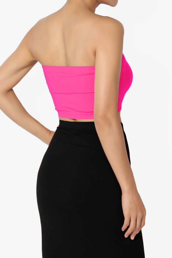 Load image into Gallery viewer, Ludlow Seamless Bandeau Bra Top NEON FUCHSIA_4
