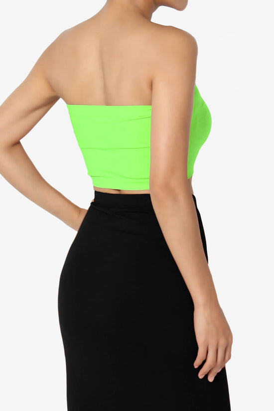 Load image into Gallery viewer, Ludlow Seamless Bandeau Bra Top NEON GREEN_4
