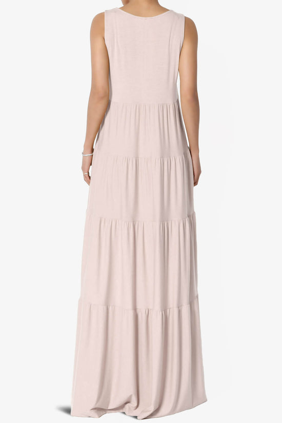 Macie Sleeveless Tiered Long Maxi Dress DUSTY BLUSH_2