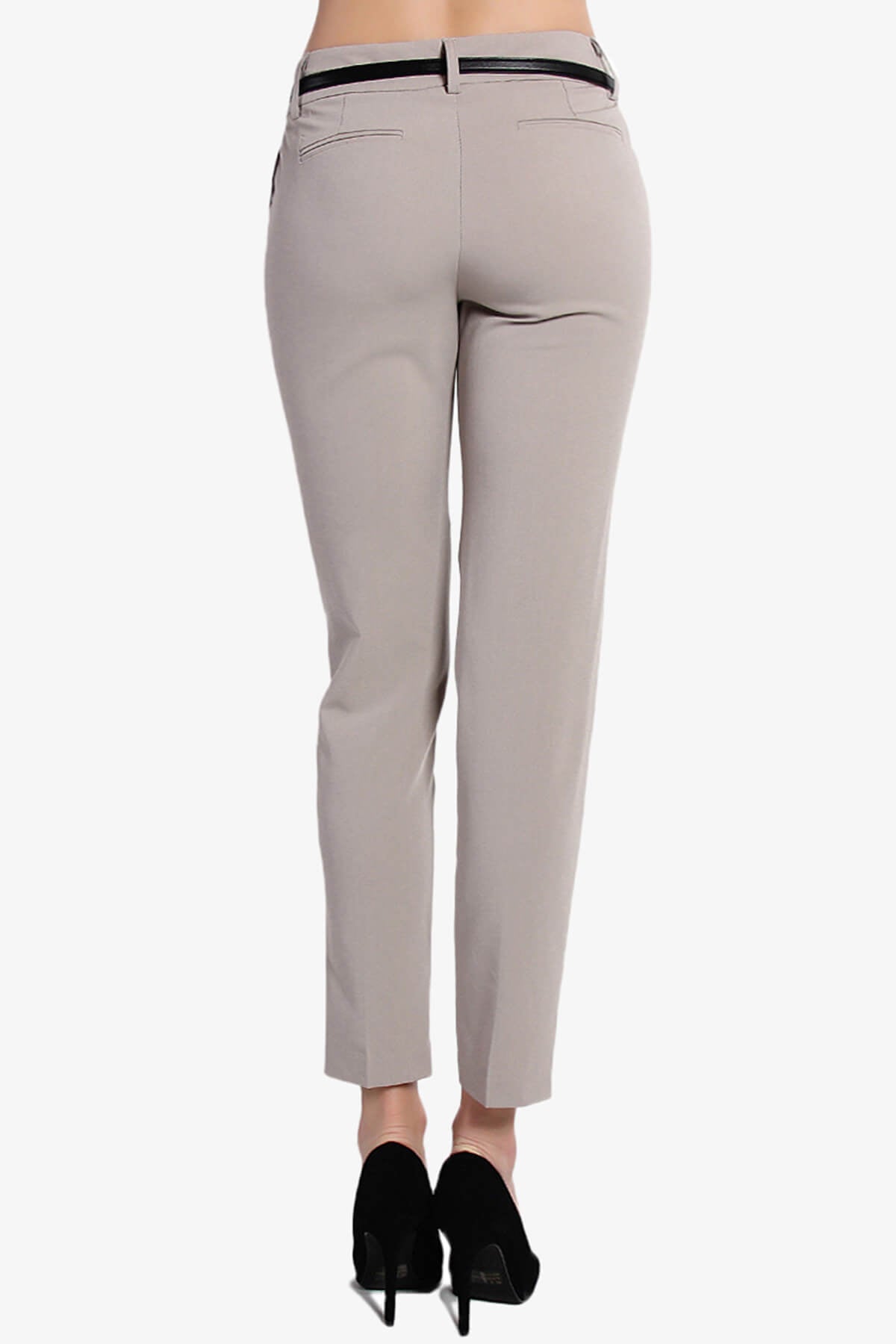 Manon Belted Ankle Trouser Pants KHAKI_2