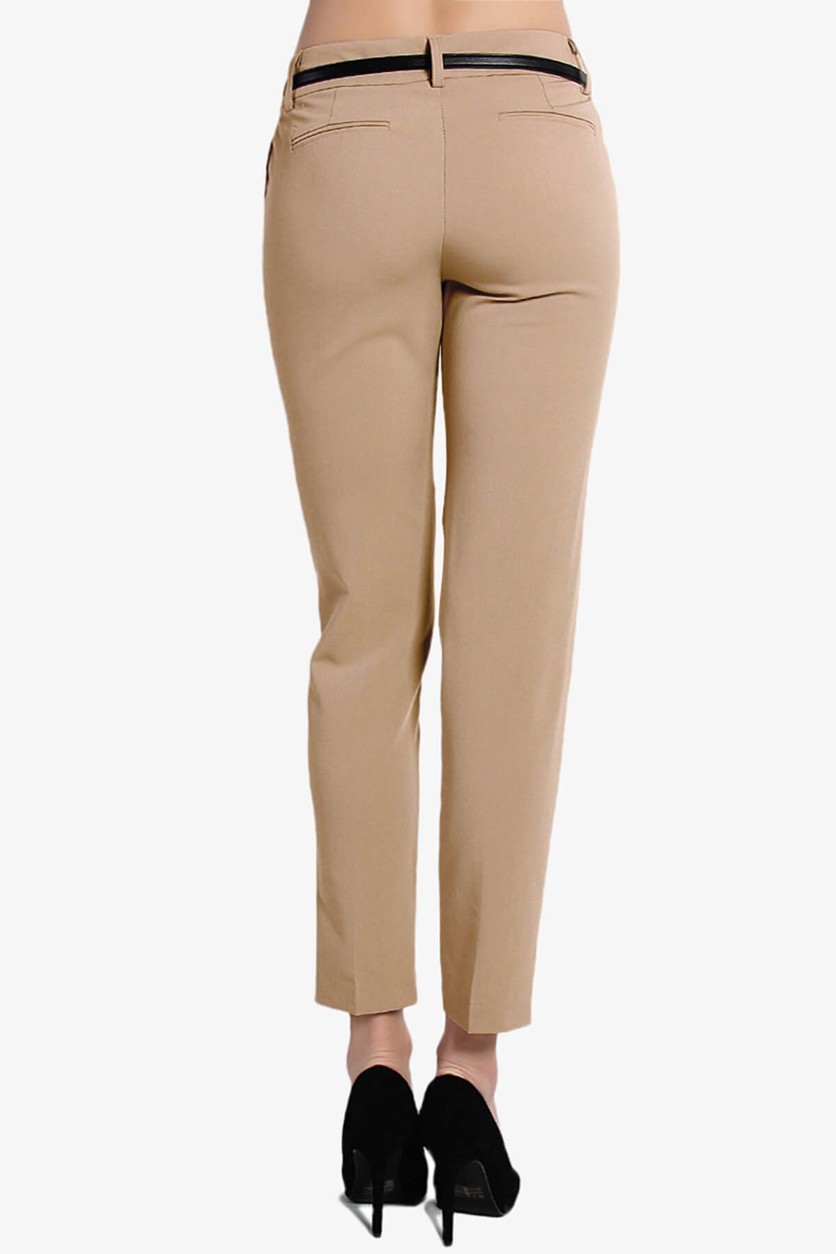 Manon Belted Ankle Trouser Pants TAUPE_2