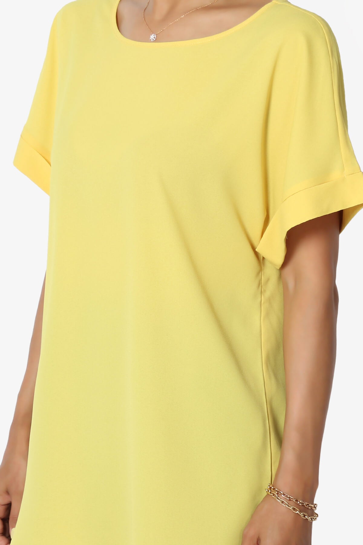 Load image into Gallery viewer, Marla Lightweight Woven Dolman Top YELLOW_5
