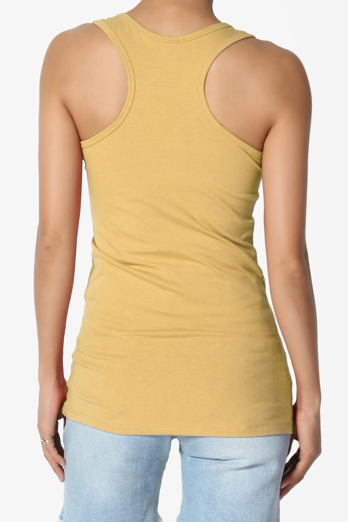 Load image into Gallery viewer, Marnie Racerback Tank Top LIGHT MUSTARD_2
