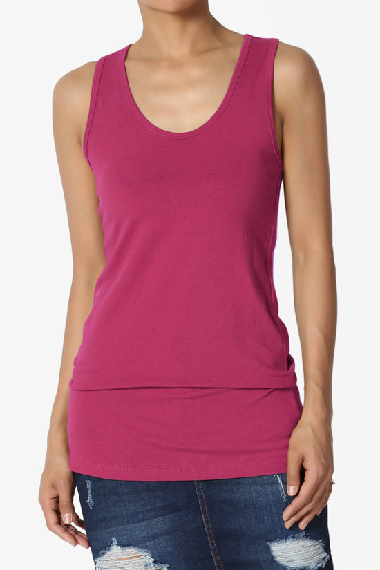 Load image into Gallery viewer, Marnie Racerback Tank Top MAGENTA_1

