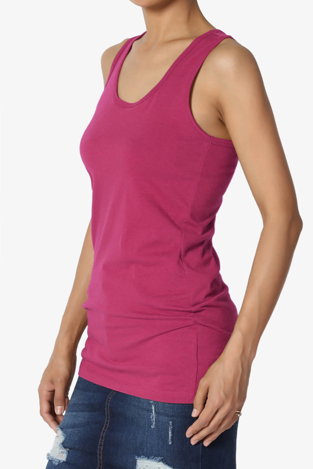 Load image into Gallery viewer, Marnie Racerback Tank Top MAGENTA_3

