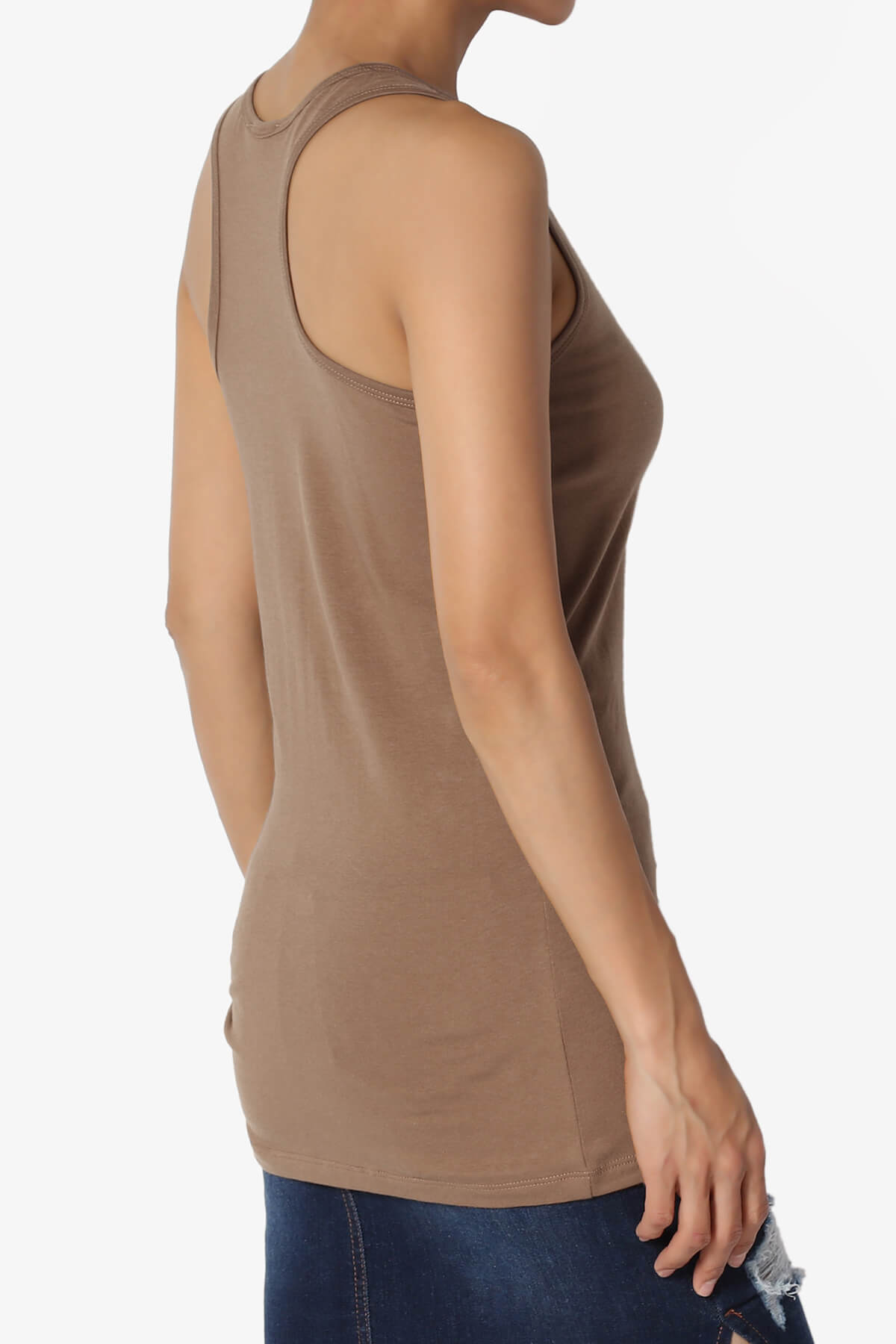 Load image into Gallery viewer, Marnie Racerback Tank Top MOCHA_4
