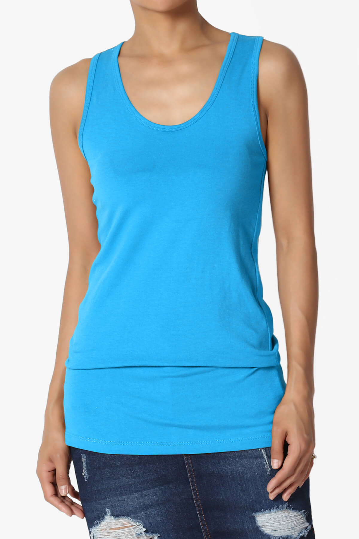 Load image into Gallery viewer, Marnie Racerback Tank Top SKY_1
