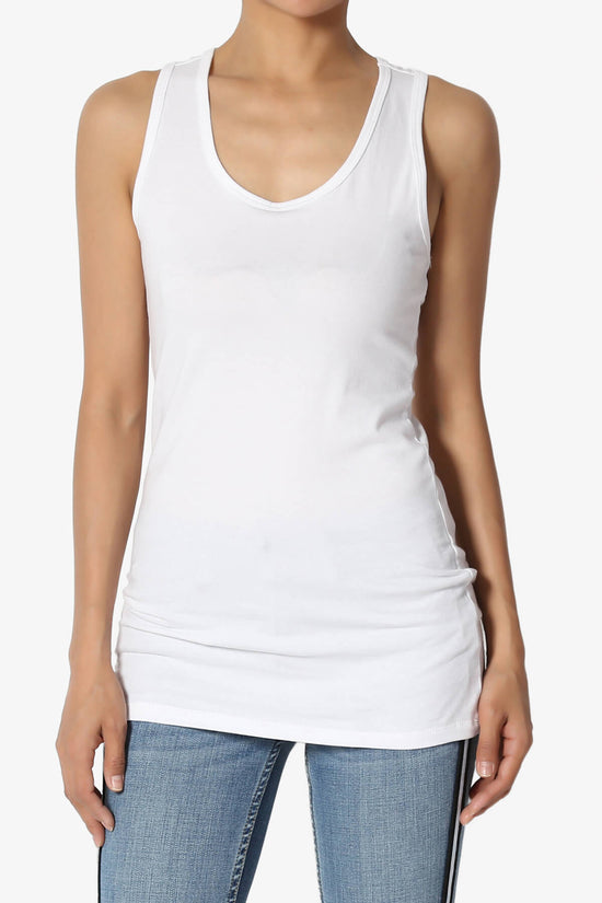 Load image into Gallery viewer, Marnie Racerback Tank Top WHITE_1
