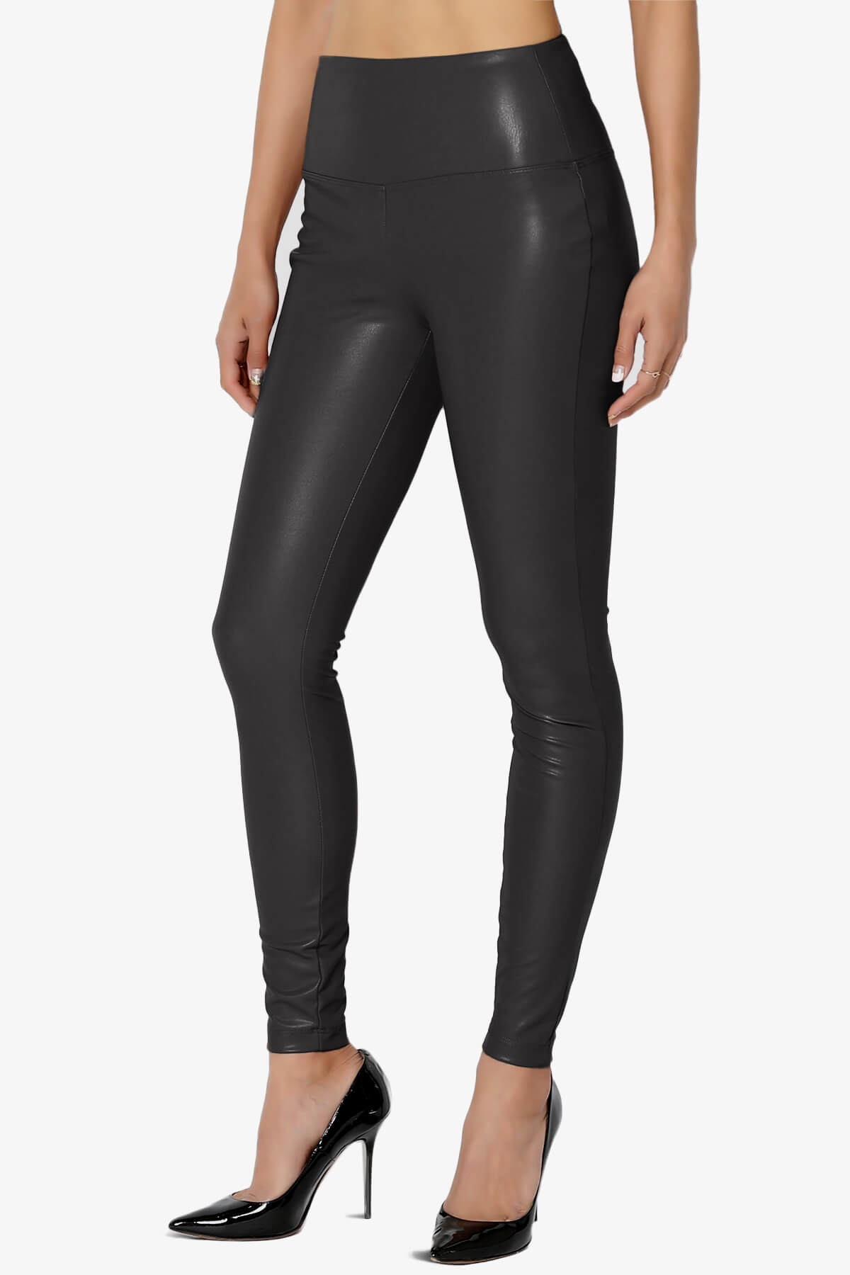 Mayari High Rise Faux Leather Leggings BLACK_3