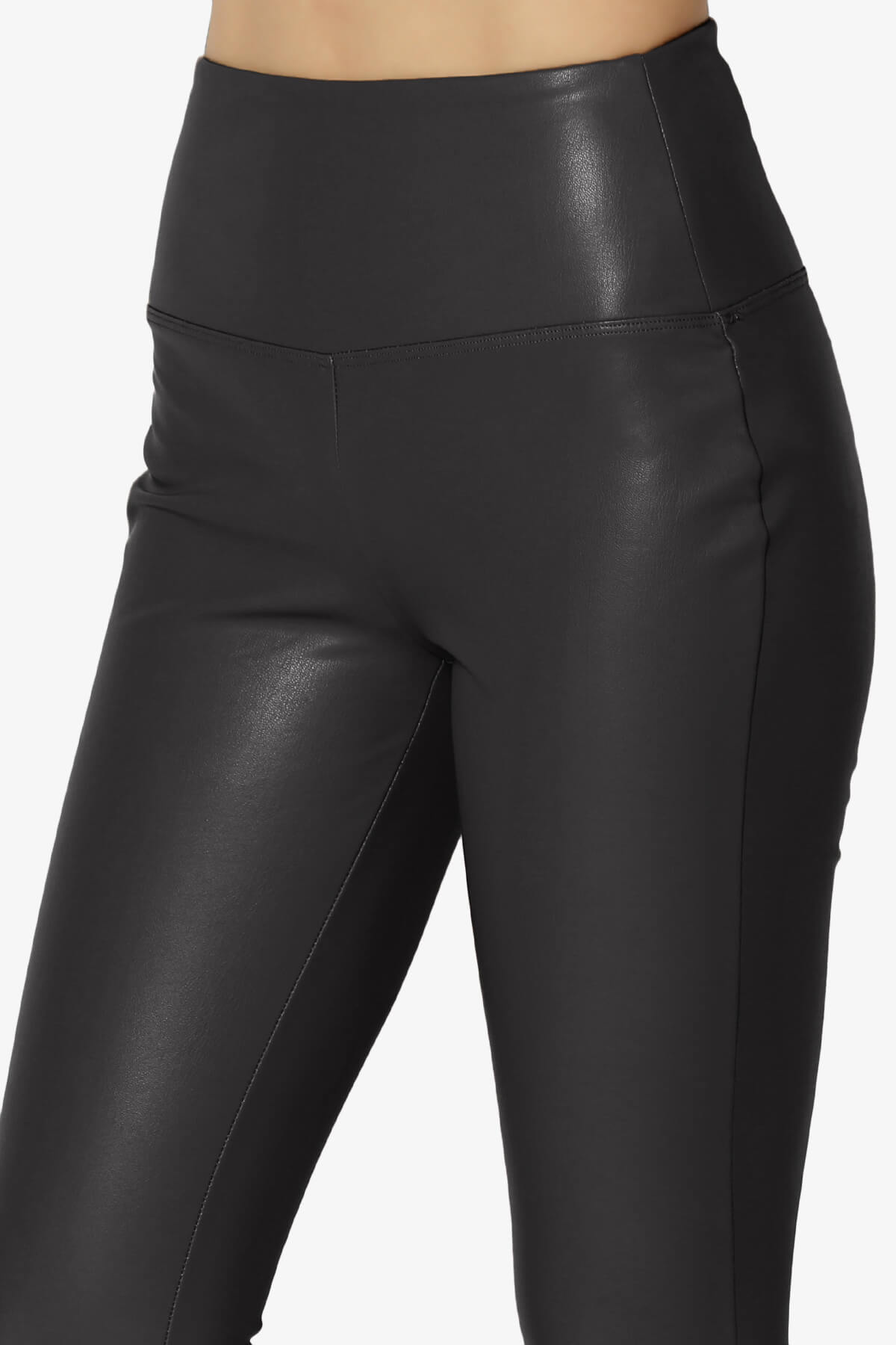 Mayari High Rise Faux Leather Leggings BLACK_5