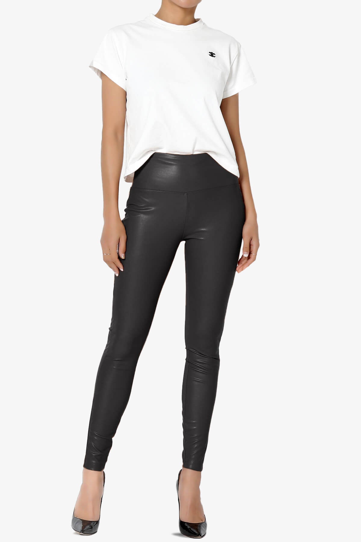 Mayari High Rise Faux Leather Leggings BLACK_6