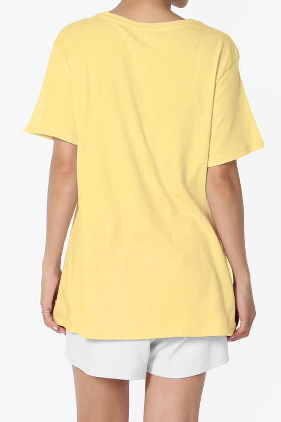 Mayra O Neck Cotton Boyfriend Tee BANANA_2