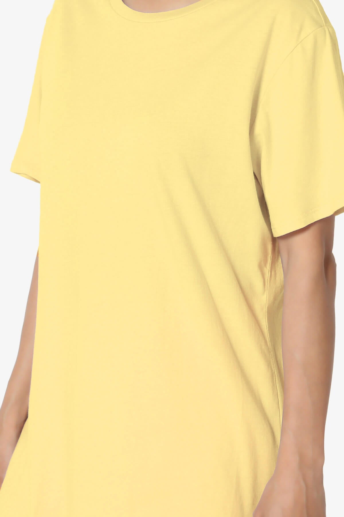 Mayra O Neck Cotton Boyfriend Tee BANANA_5