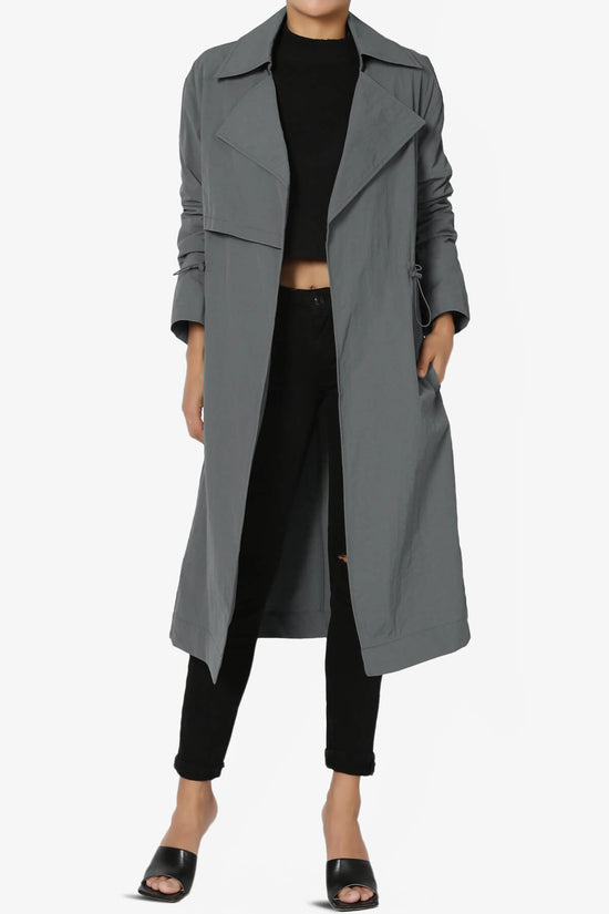 Melanie Lightweight Trench Coat CHARCOAL_1