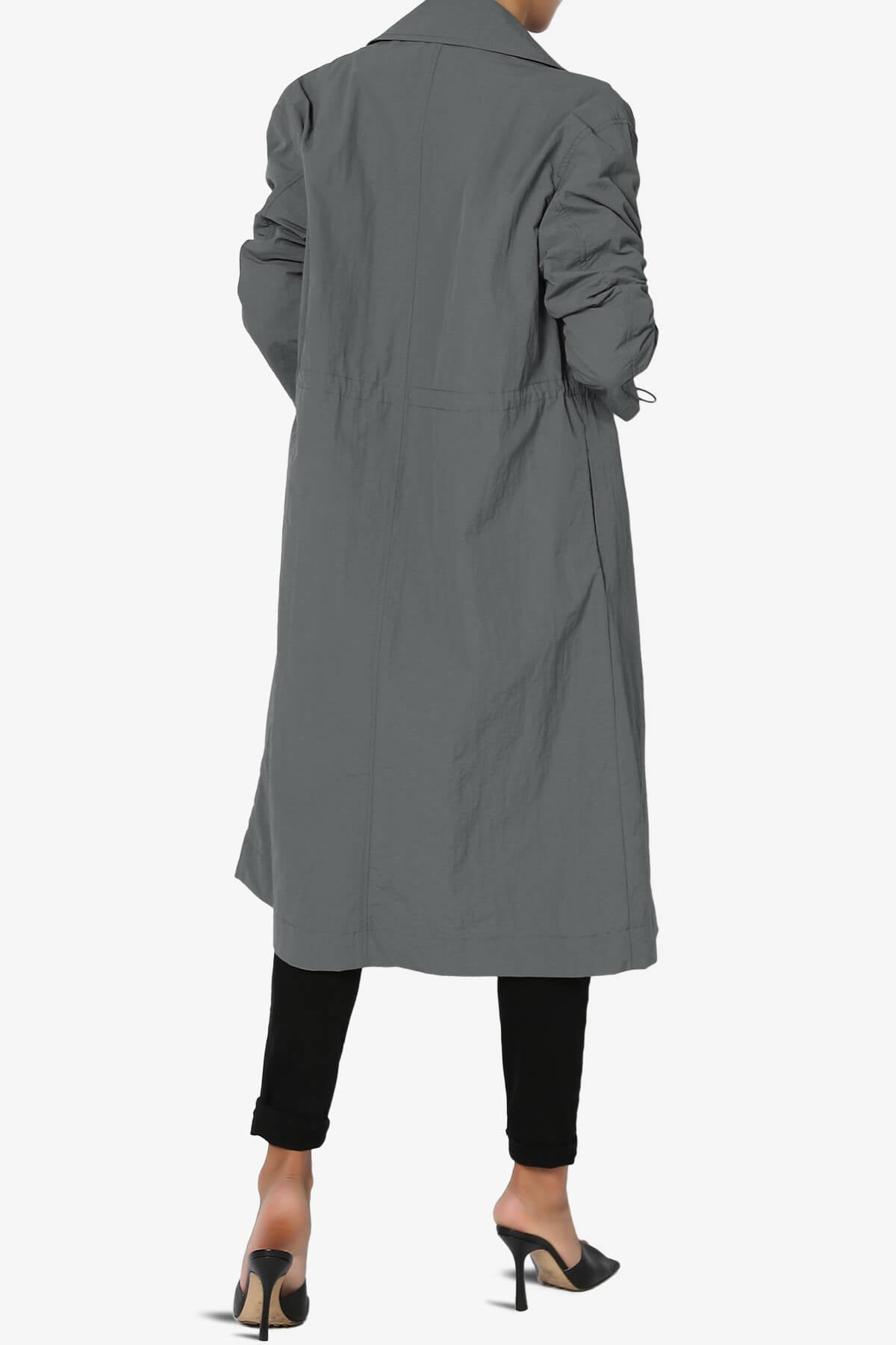 Melanie Lightweight Trench Coat CHARCOAL_2