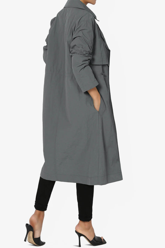 Melanie Lightweight Trench Coat CHARCOAL_4