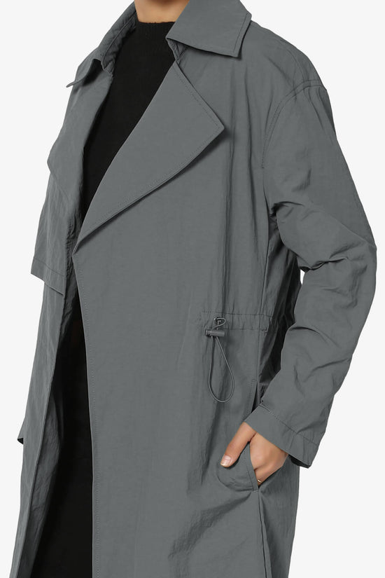 Load image into Gallery viewer, Melanie Lightweight Trench Coat CHARCOAL_5
