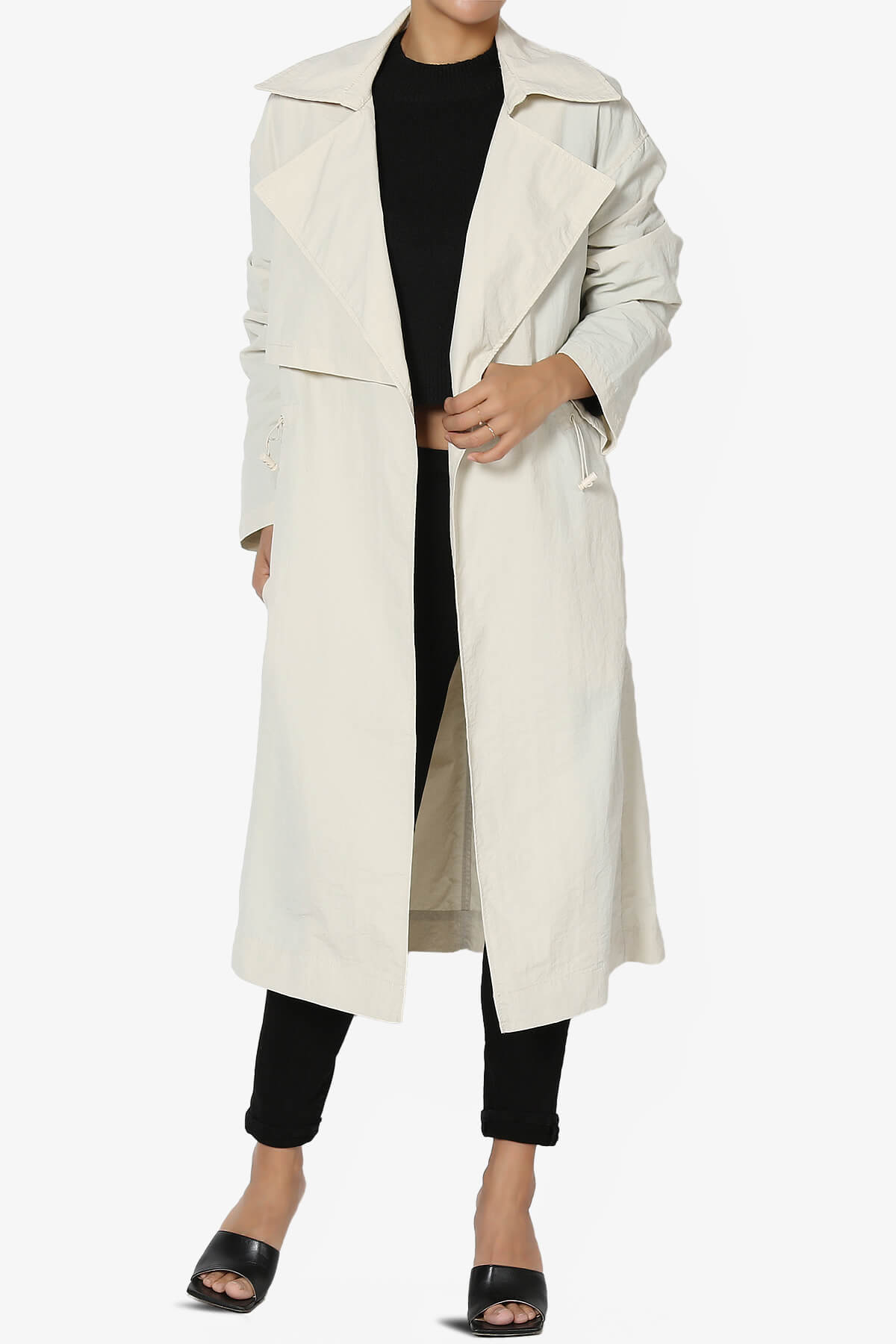 Load image into Gallery viewer, Melanie Lightweight Trench Coat CREAM_1

