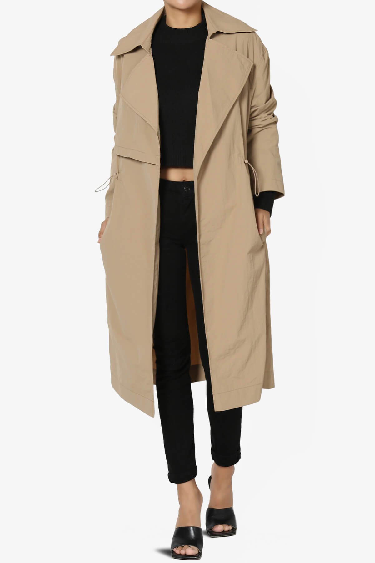 Load image into Gallery viewer, Melanie Lightweight Trench Coat KHAKI_1
