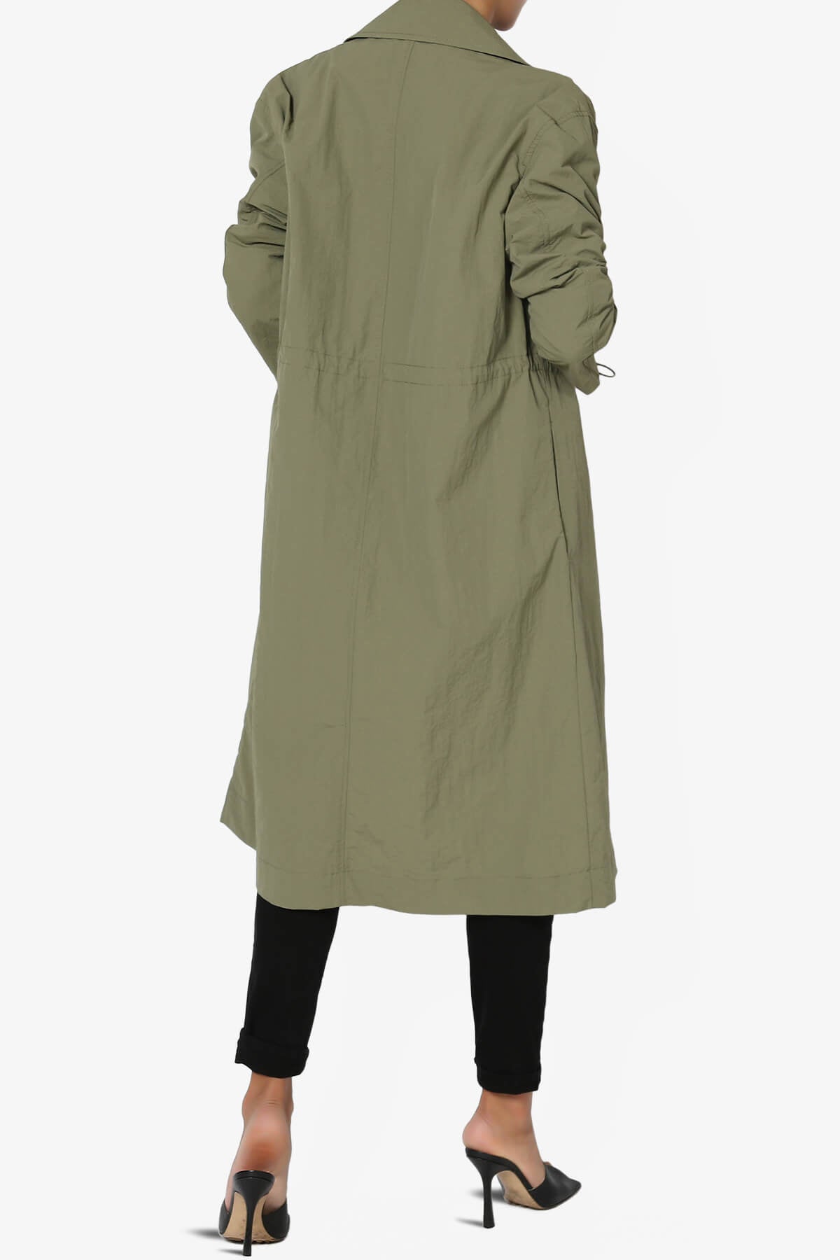 Load image into Gallery viewer, Melanie Lightweight Trench Coat OLIVE_2
