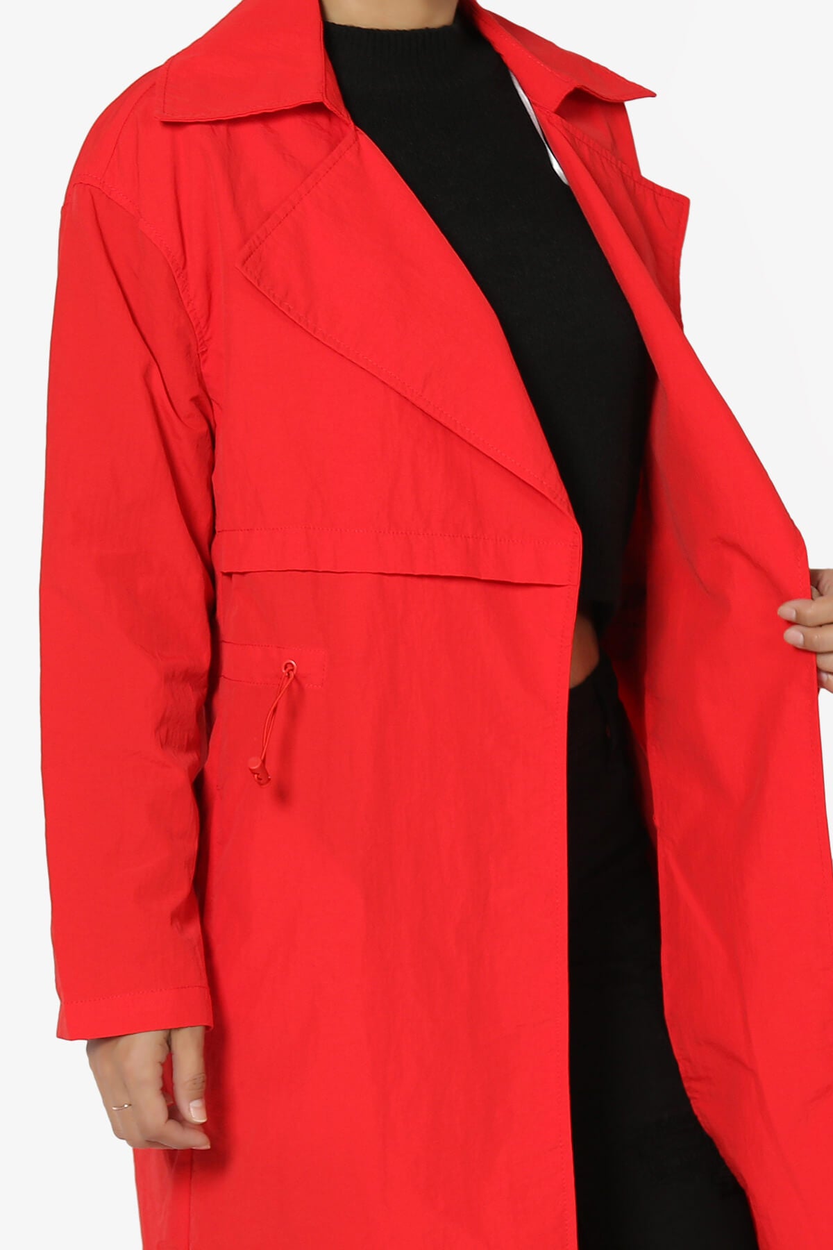 Load image into Gallery viewer, Melanie Lightweight Trench Coat RED_5
