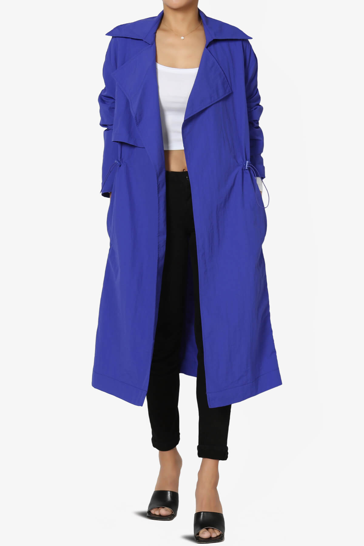 Load image into Gallery viewer, Melanie Lightweight Trench Coat ROYAL BLUE_1
