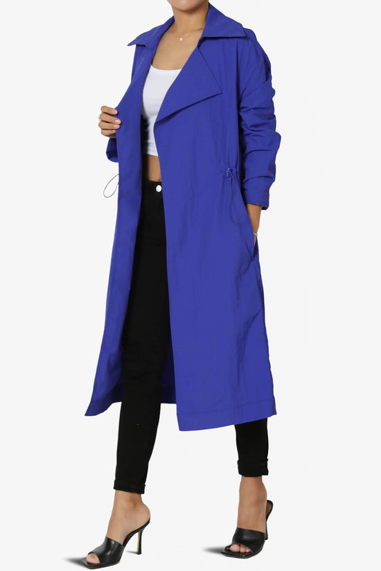 Melanie Lightweight Trench Coat ROYAL BLUE_3