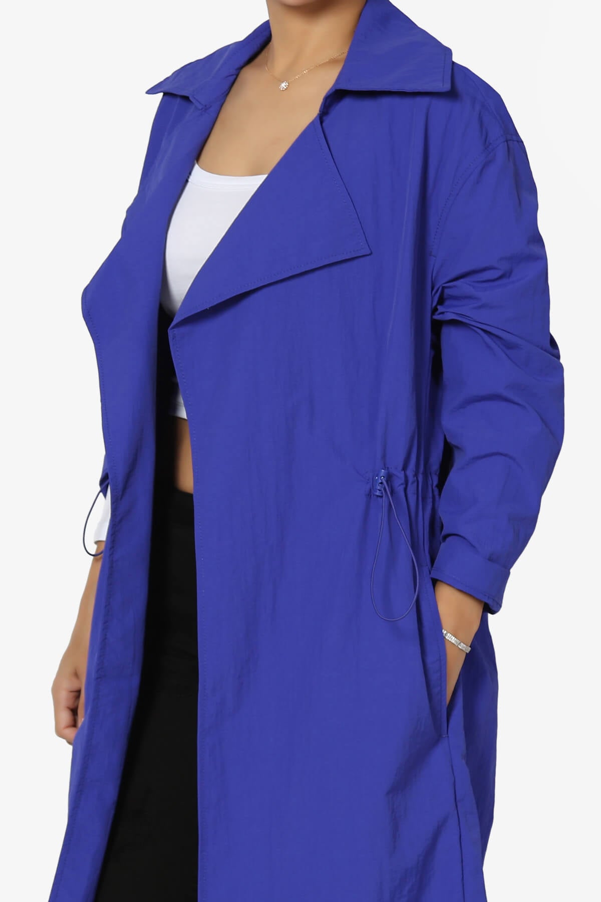 Load image into Gallery viewer, Melanie Lightweight Trench Coat ROYAL BLUE_5
