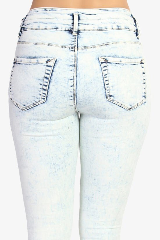 Load image into Gallery viewer, Mona Acid Wash High Rise Skinny Jeans LIGHT_6

