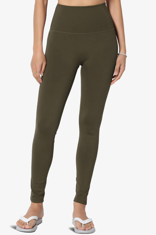 Mosco Athletic High Rise Ankle Leggings OLIVE_2