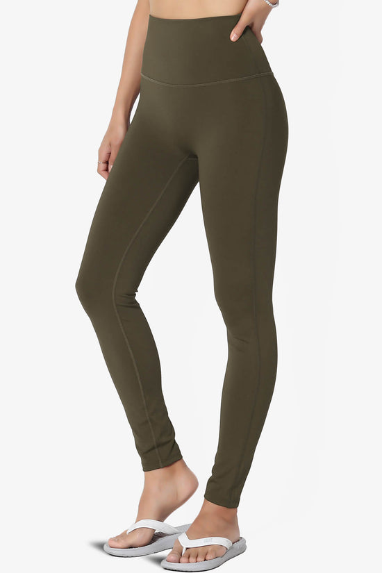 Mosco Athletic High Rise Ankle Leggings OLIVE_3