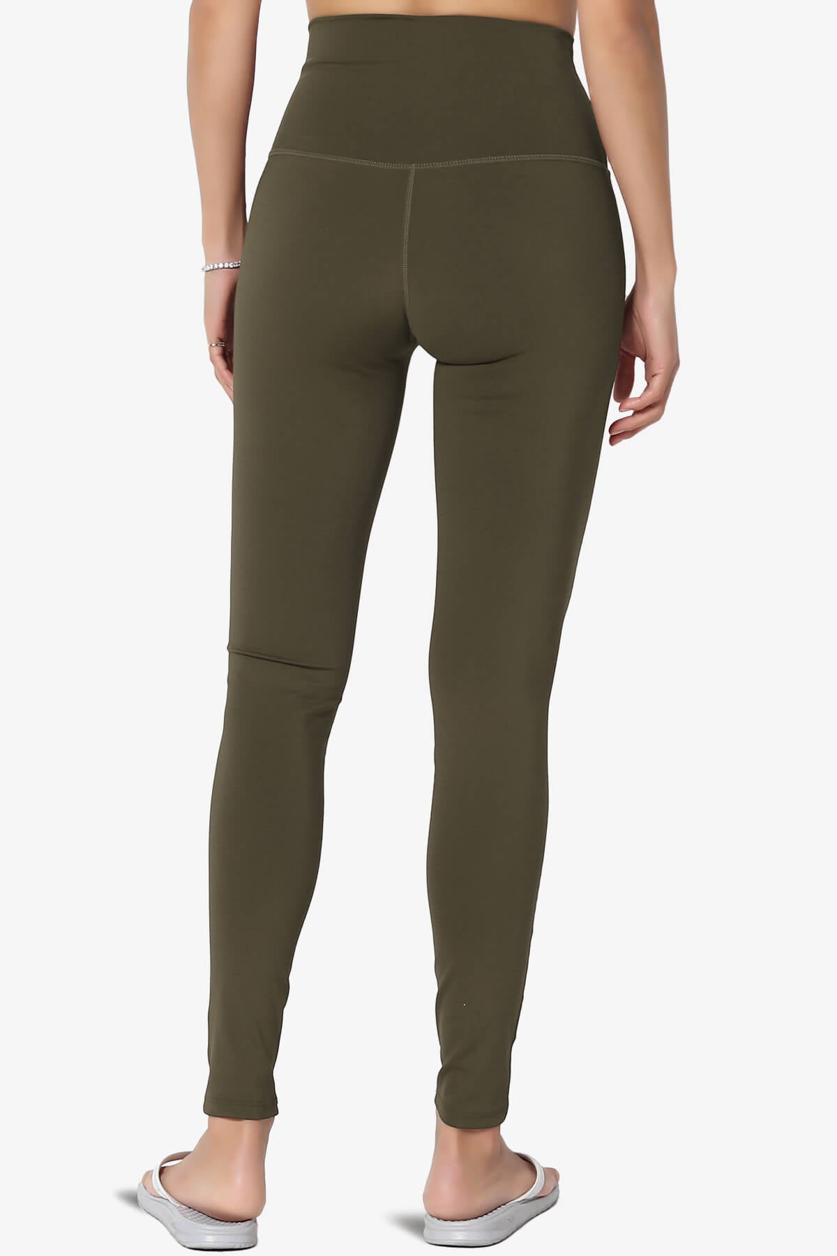 Mosco Athletic High Rise Ankle Leggings OLIVE_4