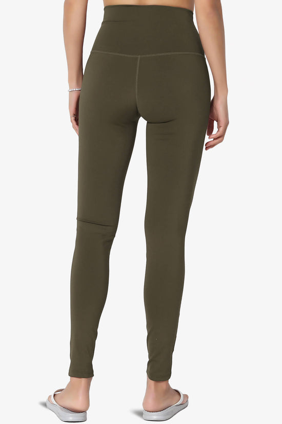 Mosco Athletic High Rise Ankle Leggings OLIVE_4