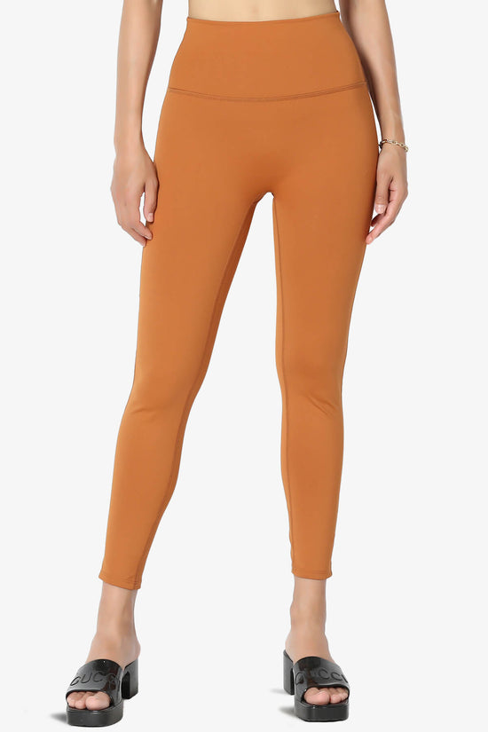 Load image into Gallery viewer, Mosco Athletic Tummy Control Workout Leggings ALMOND_2
