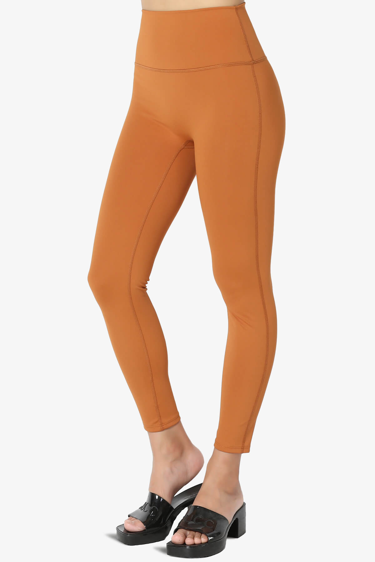 Load image into Gallery viewer, Mosco Athletic Tummy Control Workout Leggings ALMOND_3
