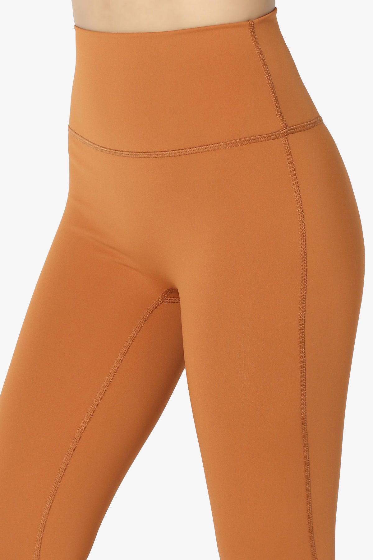 JWZUY High Waist Yoga Pants Tummy Control Workout Running Yoga Leggings  Orange S