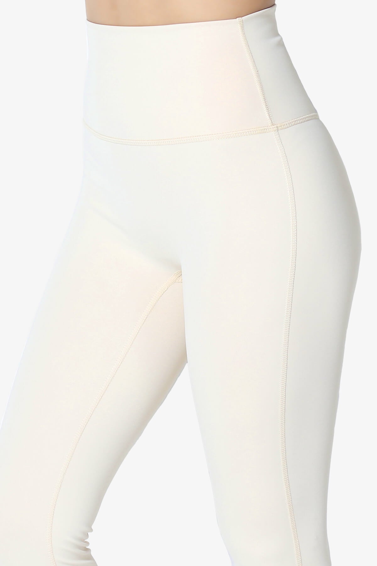 ODODOS Women's High Waist Yoga Pants with Pockets,Tummy Control,Workout  Pants Running 4 Way Stretch Yoga Leggings with Pockets,White,Large in Oman