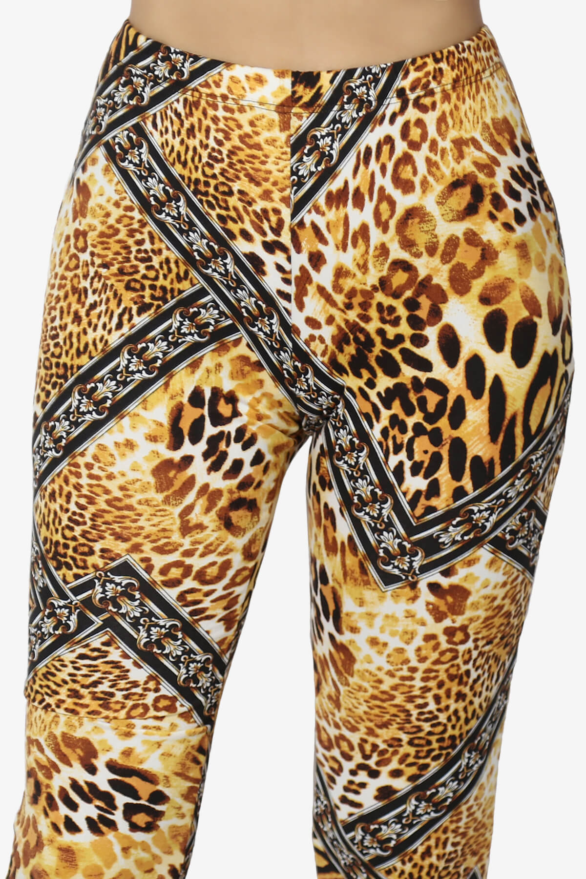 Mumu Cheetah Jersey Flare Pants ANIMAL_5