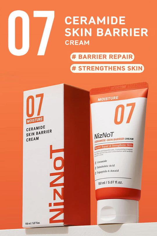 NizNoT 07 Ceramide-Skin Barrier Cream 150ml/5.07 FL.OZ Strengthen. Hydrate. Restore.