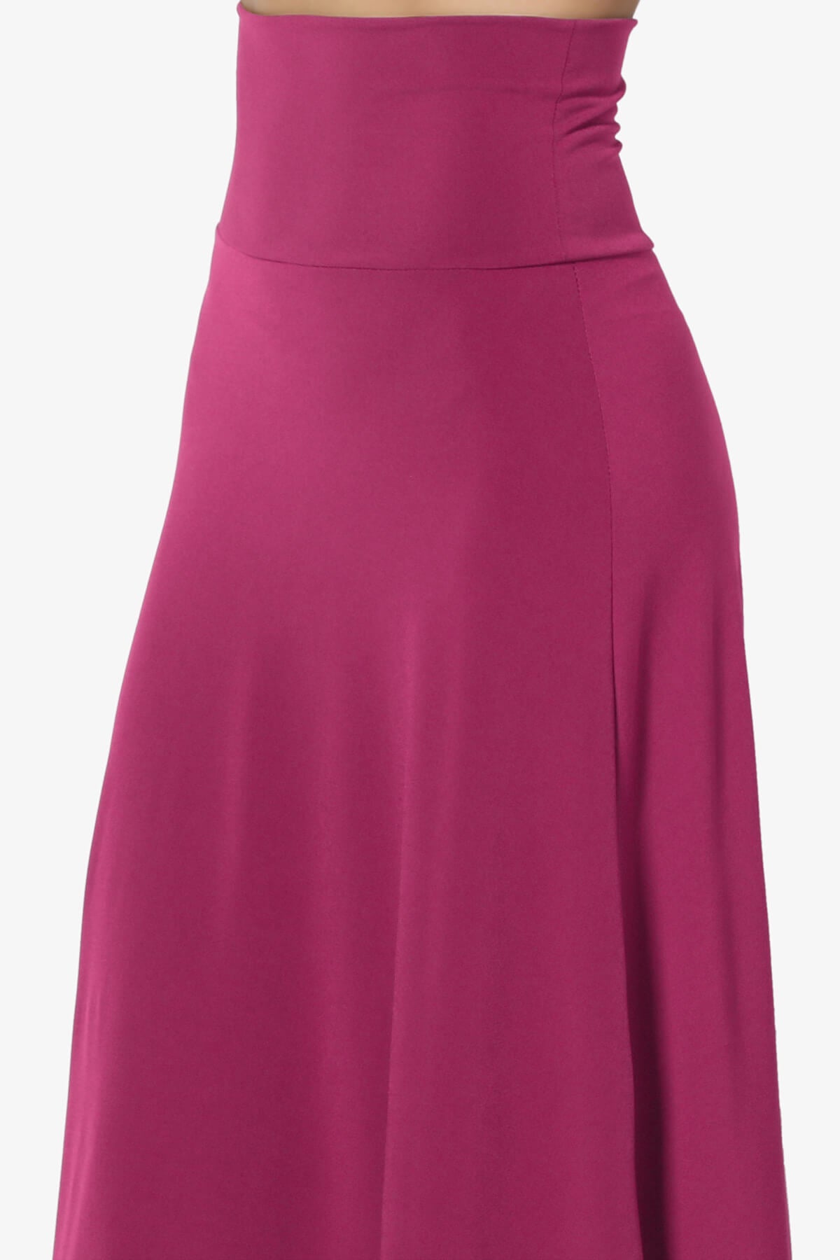 Nolan Stretch Flared Knee Skirt MAGENTA_5