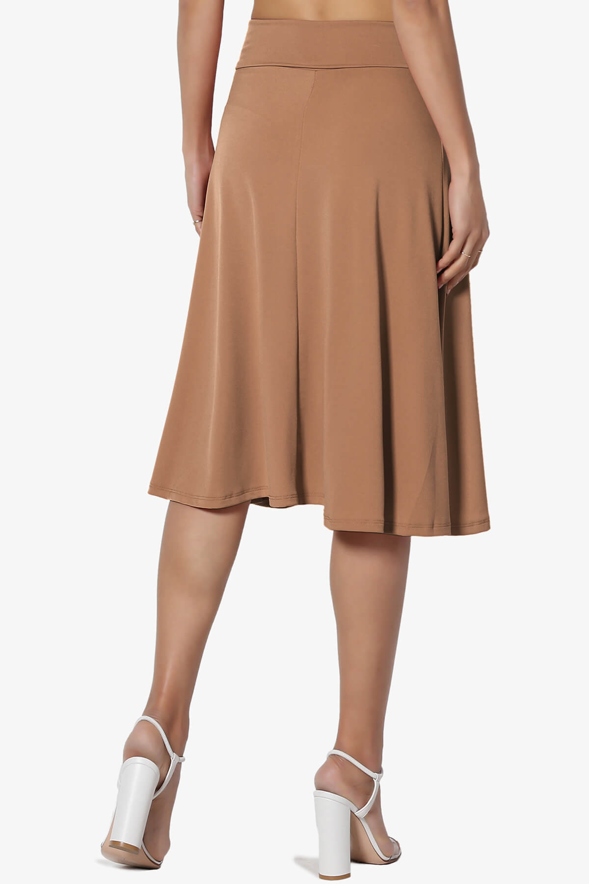 Nolan Stretch Flared Knee Skirt