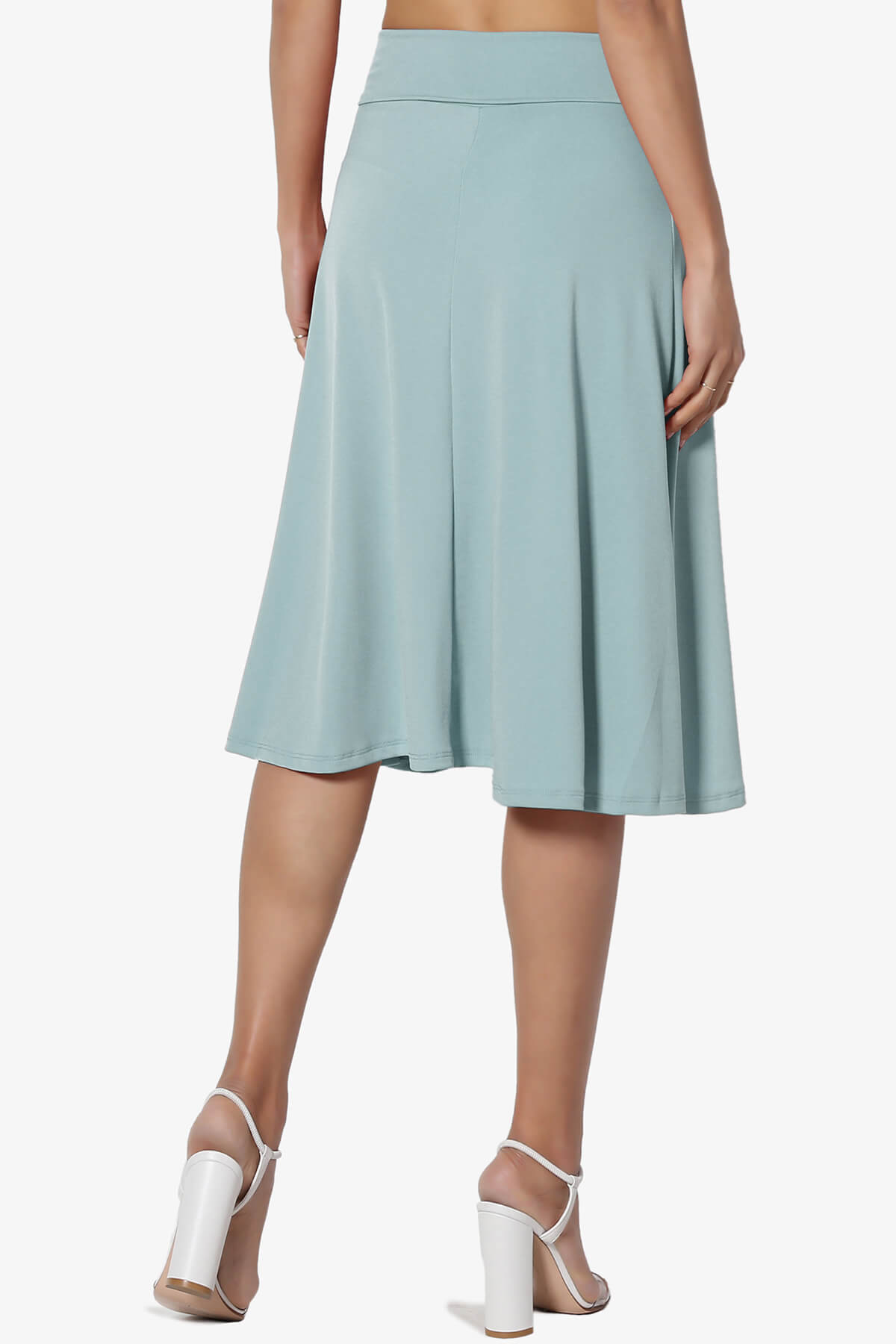 Nolan Stretch Flared Knee Skirt