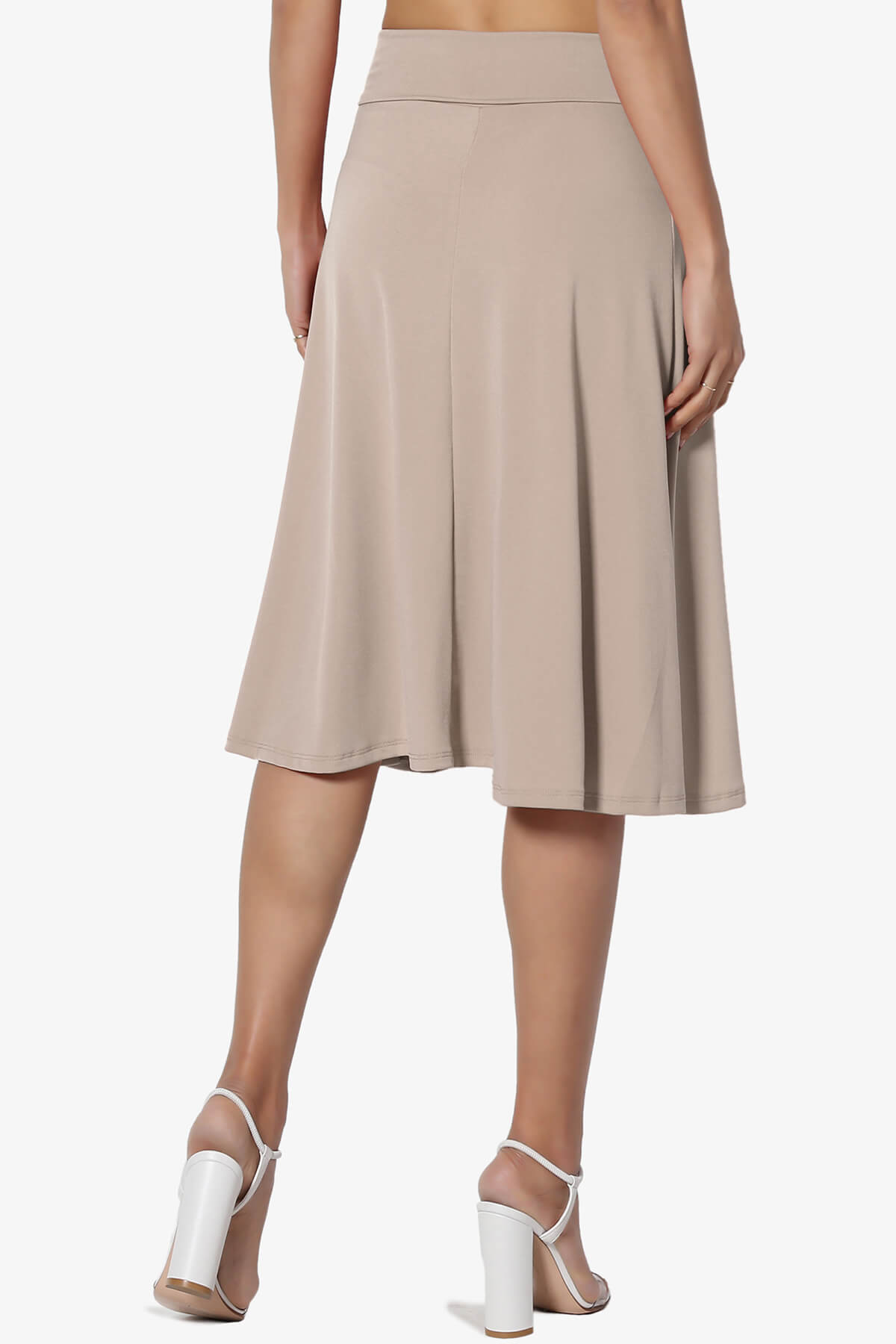 Nolan Stretch Flared Knee Skirt