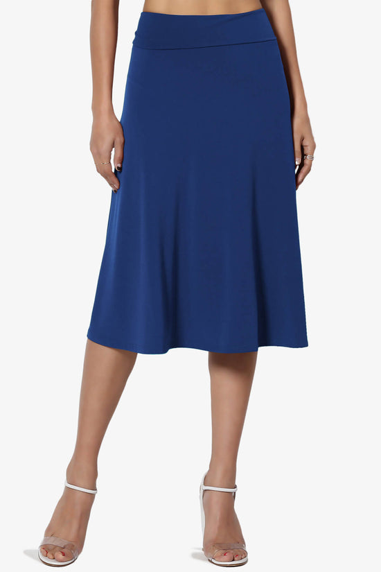 Nolan Stretch Flared Knee Skirt PLUS