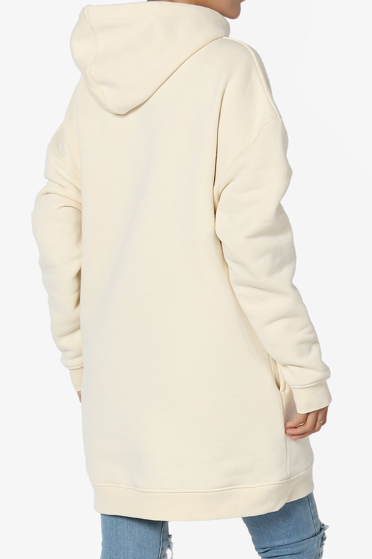 Parigi Fleece Oversized Tunic Sweatshits CREAM_4